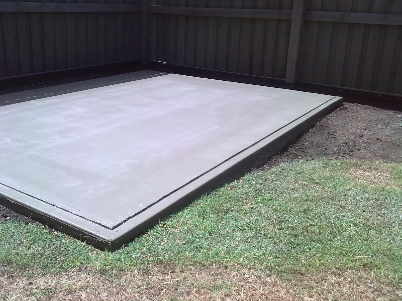 Rebated Concrete Slab For Garden Shed